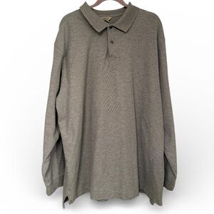 L.L. Bean Men's Grey Polo Shirt - Size XXL - Tall